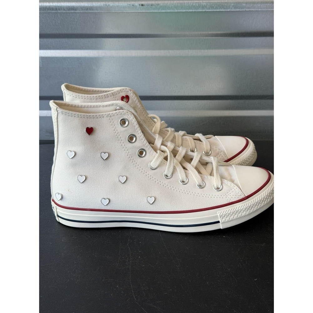 Converse Chuck Valentine's Day White Red A19055C Sneakers Women Size 7 Mens 9 U